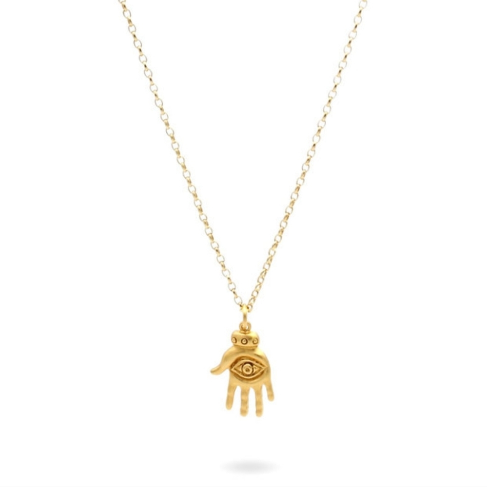 14K Gold-filled Hamsa Necklace